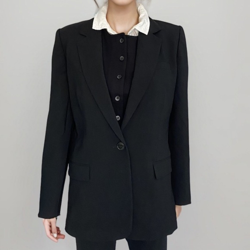 NWT Madewell 2-Piece Jacket & Vest Women Sz 2 Black Office Work‎ Preppy